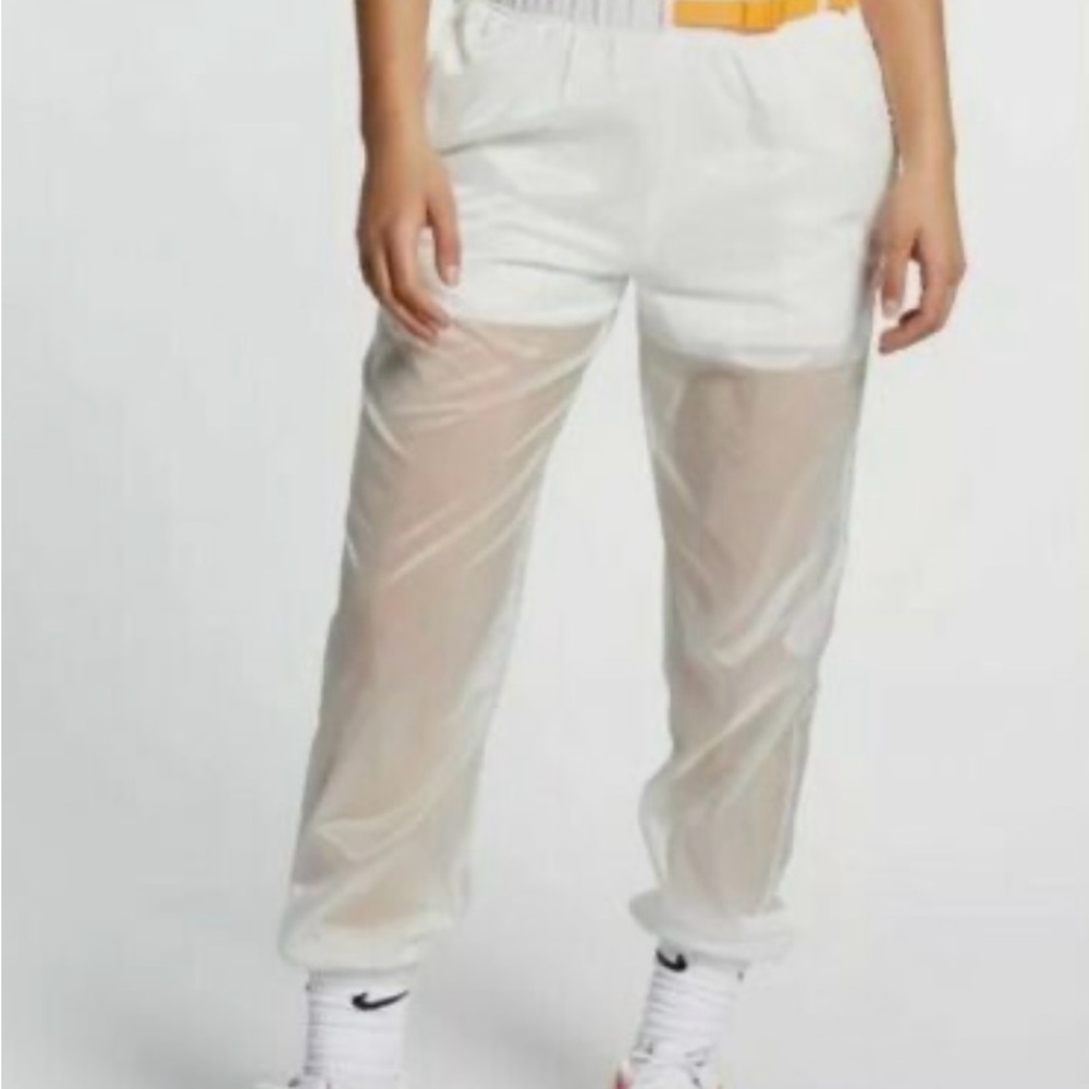 Nike White sheer RARE Relaxed Fit Joggers